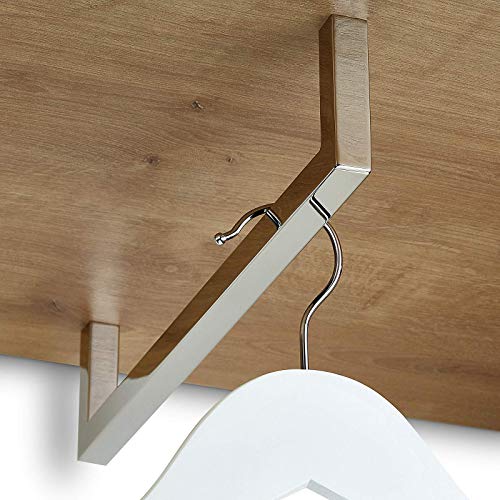 Garderobenstange NORM BA 288 mm Edelstahl poliert für Schrankmontage Kleiderschrankstange Garderobenbügel Kleiderbügelhalter von JUNKER Design