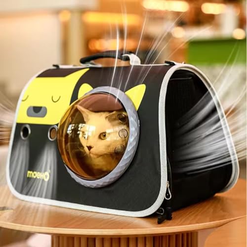 Bolsa Pet Transporte Passeio Viagem Avião Visão Panorâmica Respirável Confortável Ventilada Seguro G