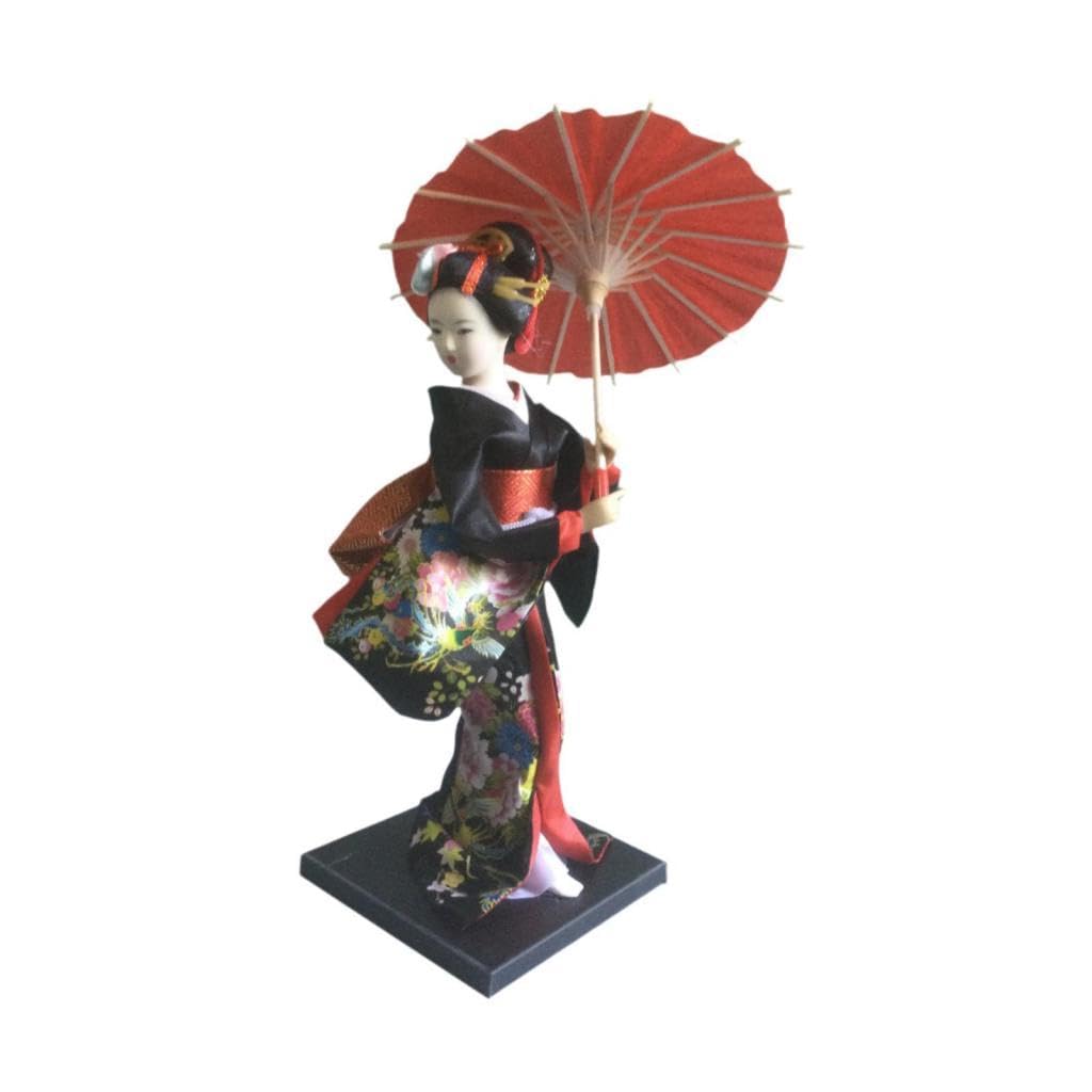 Bambola kimono geisha giapponese 10 pollici statuetta da collezione regalo statua da tavolo
