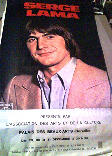 Poster Serge Lama 80X120Cm affiche impression haute définition salon