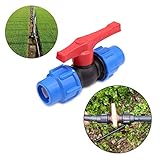 Ball Valve Connector, MDPE Irrigation Pipe Fittings Valve, Plastic Ball Valve Shut-Off Stop Tap Valve for Water Pipe Compression Fittings ( 20mm with Wrench ) - Image 6