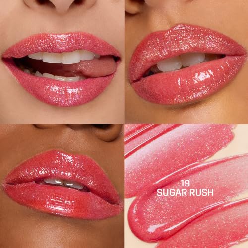 Image of Colors Queen Lip Luminizer Lip Gloss for Women | Hydrating & Glass Shine Finish | Highly Pigmented, Lightweight & Non-Sticky Formula | One Stroke Application | Long Lasting Lip Gloss Infused with Shea Butter (19 - Sugar Rush, 9ml)