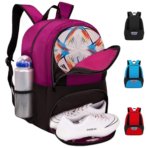 Hsmihair Soccer Backpack with Shoe Compartment