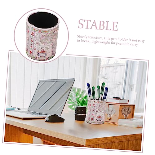 EXCEART Organizador De Lápis Pu Organizador De Caneta De Mesa Suporte De Pincel De Maquiagem Suporte