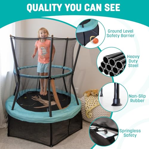 image for SKYWALKER TRAMPOLINES 48 Inch Indoor Outdoor Mini Trampoline for Kids 