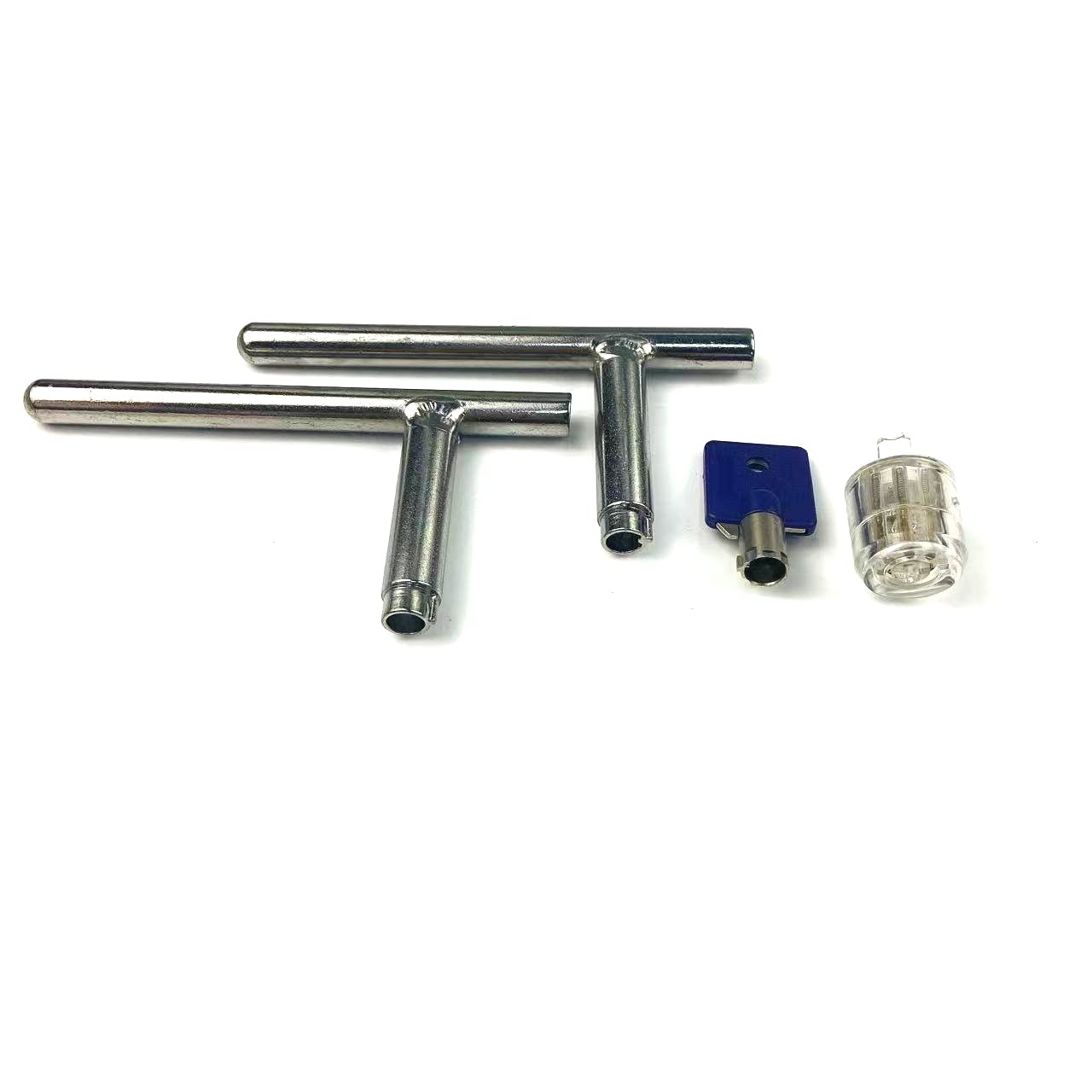 QiDAi 2pcs Tubular Lock Cylinder Lockpick Tool, Strong Lever Pick Set for File Cabinet, Drawer Lock