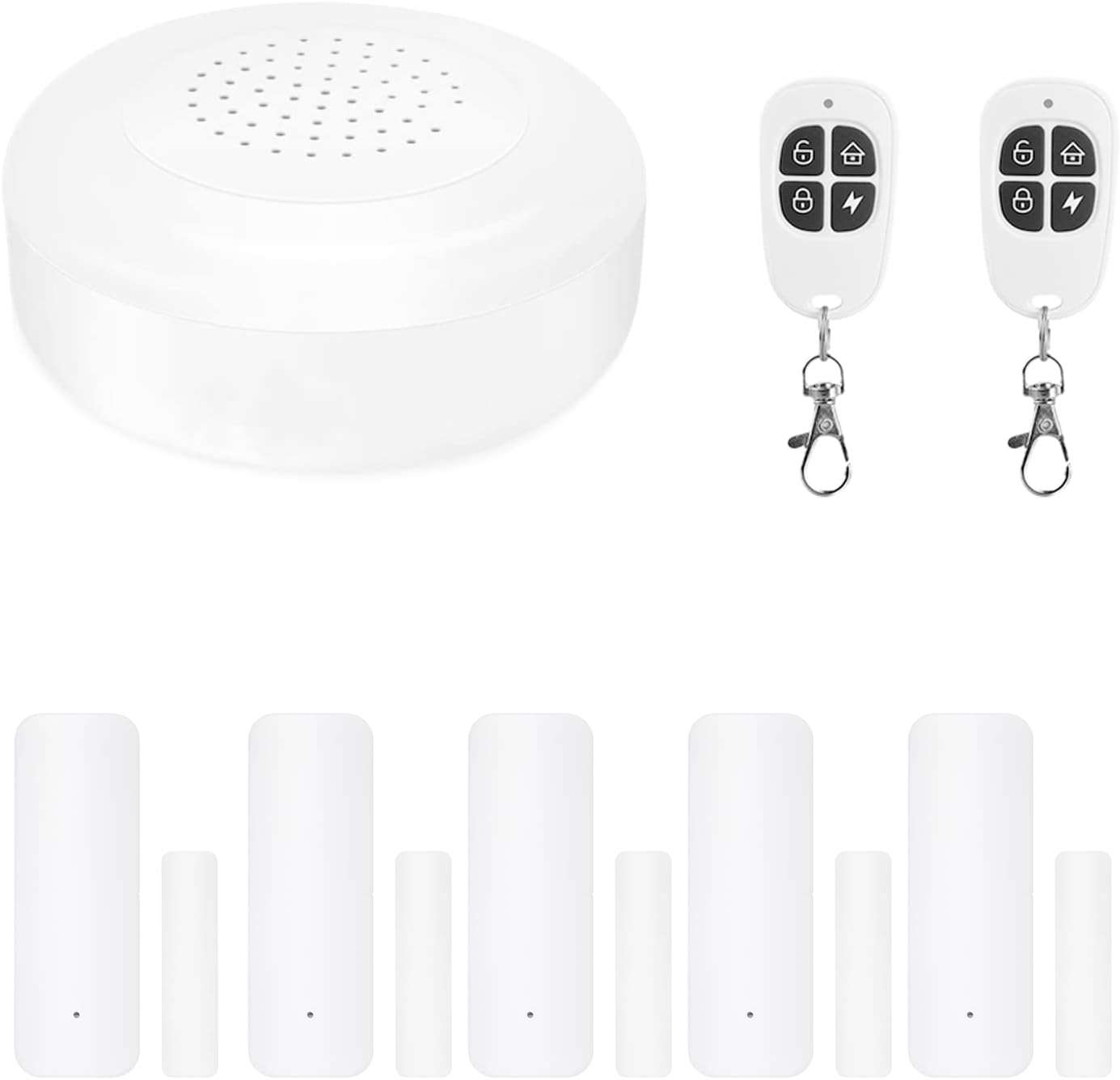 Smart Security System WiFi Alarm System Kit Wireless with APP Push and Calling Alarms DIY No Monthly Fee for Home Apartment Office Store and Business