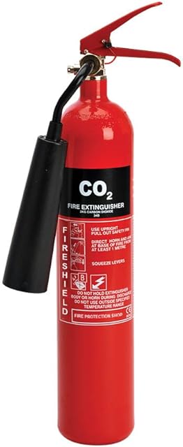 FireShield 2kg Co2 Refurb Fire Extinguisher with Frost Free Swivel Horn