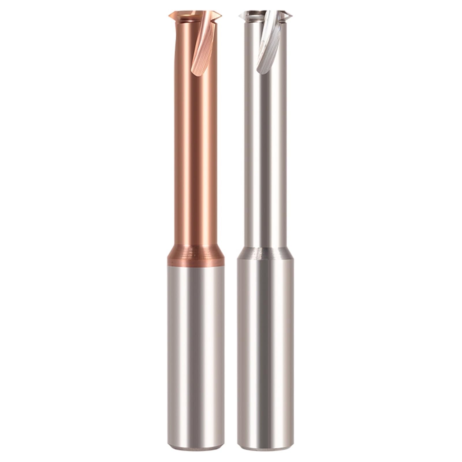 Fraise à fileter en carbure à 1 dent à 60 degrés M1.2 M1.6 M2 M2.5 M3 M4 M5 M6 M8 usinage CNC filetage en aluminium et acier(M2x0.4 D4,HRC55 Steel 1T)