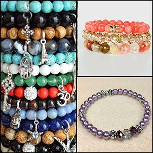 Multicoloured Pearls Beads, 1130 Pcs Round Loose Art Crafting Beads Pearls, Faux Luster Glossy Polished Pearl Beads for DIY Jewellery Making Decoration Beads Pearls, 3mm/4mm/5mm/6mm/8mm/10mm/12mm