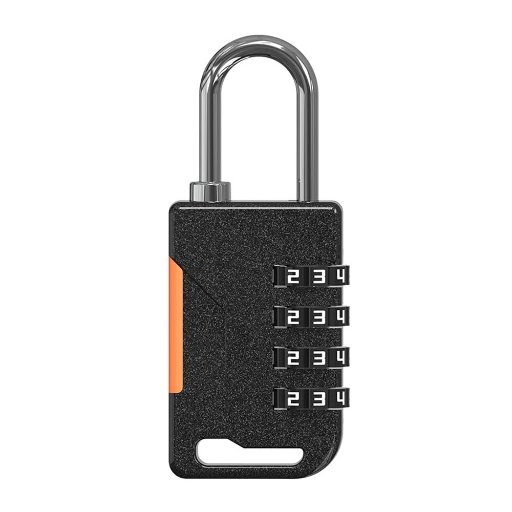 Gnyvzxplq Black 804 Suitcase Locks, Keyless 4 Digit Combination Lock Theft Zinc Alloy Multicolor For Travel Luggage(Black 804)