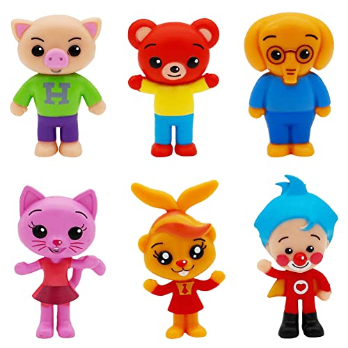 Hilloly 6 pcs Payaso Plim-Plim Mini Figura Toy Decoración para Tarta Figuras de Acción de Mago Clown Cake Topper Fiesta de cumpleaños Regalos de Cumpleaños para Niños Cover
