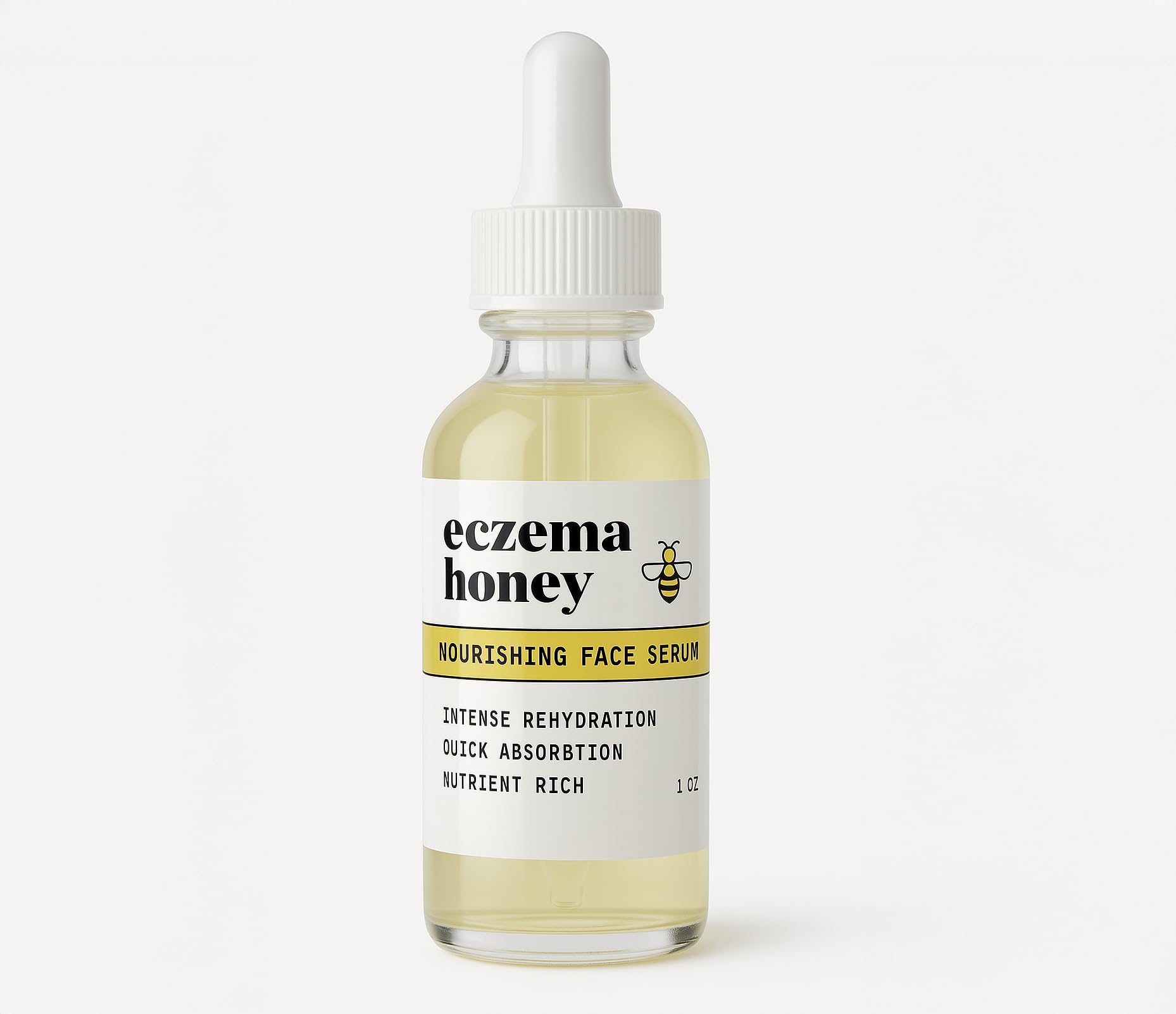 ECZEMA HONEY Nourishing Face Serum - Daily Hydrating Serum - Face Oil for Eczema, Dry & Sensitive Skin (1 Oz)