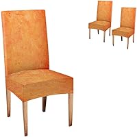 Vista 135 de TOMWISH Fundas para Sillas De Comedor 6, Fundas para sillas de comedor, pintura de arte abstracto, funda extraíble elástica de elastano para silla