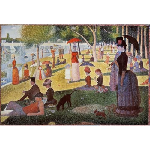 Impression sur toile La Grande Jatte 1884 pour habiller un grand mur vide de salon
