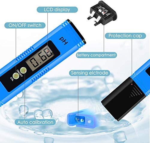 image for GDMONIN Digital PH Meter, PH Meter 0.01 PH High Accuracy Water Quality