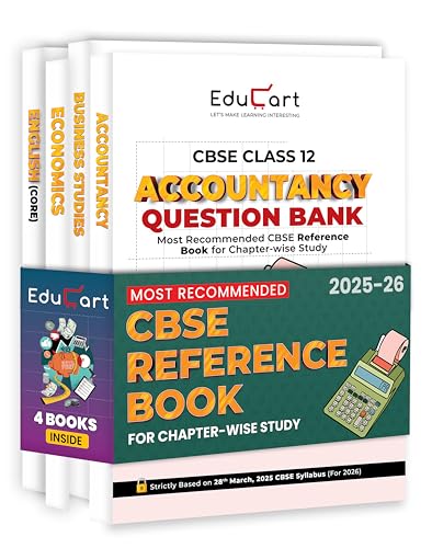 Educart CBSE Question Bank Class 12 2025-26 Accountancy, Business...