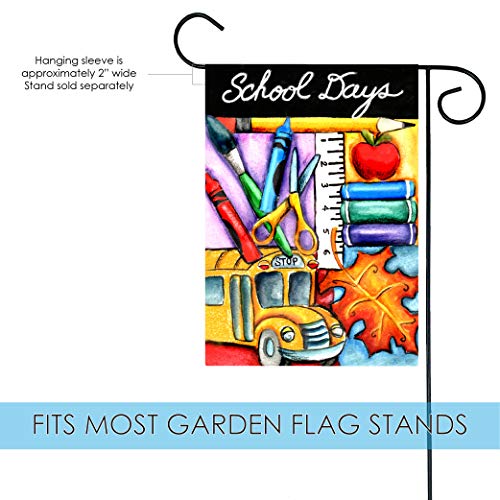 Toland Home Garden 119426 Welcome Back Classroom Flag 12X18 Inch Double Sided Classroom Garden Flag For Outdoor House Teacher Flag Yard Decoration #TOP2