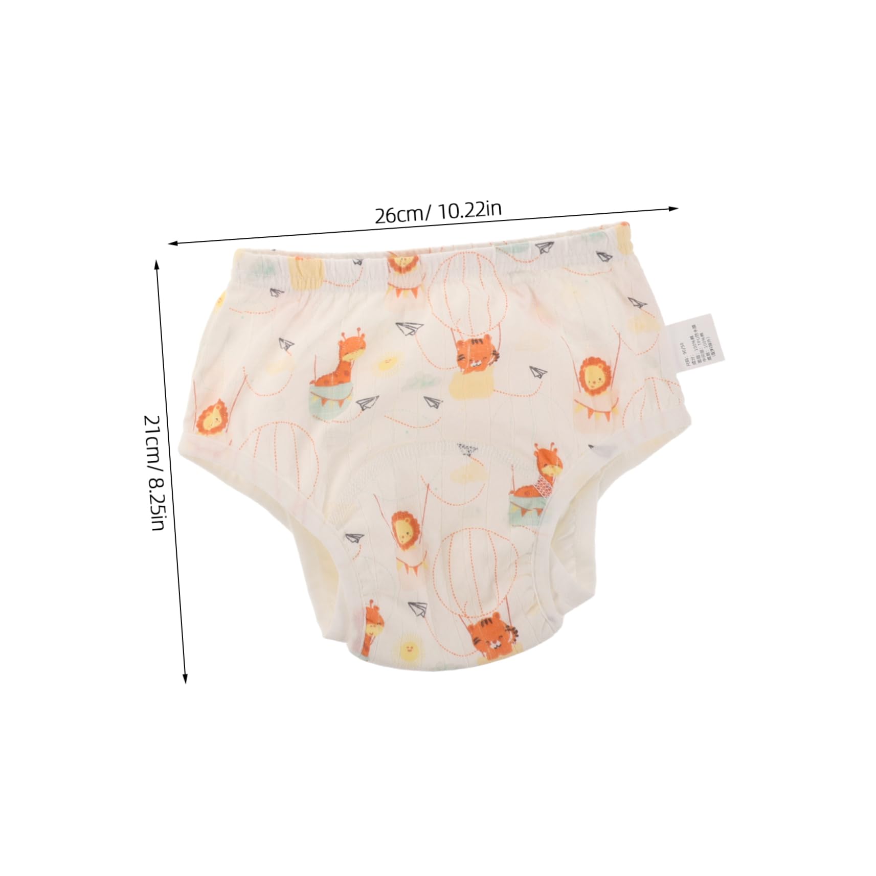 2piezas De Algodón Reutilizables Para Bebés De Pantalones De Entrenamiento Lavables De Absorbentes Adecuados Para Niñas y Niño Niña Diseño Divertido y Transpirable