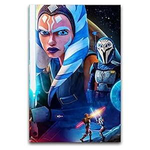 KASUP Star Wars The Mandalorian Ahsoka Tano kunst poster Canvas decoratief schilderij Studie Office 16 “×24” (40 * 60cm)