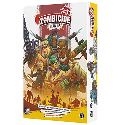 CMON | Zombicide: Gear Up | Juego de Mesa Cooperativo para Adultos y Jóvenes | A Partir de 14 Años | De 1 a 6 Jugadores | 30-45 Minutos por Partida | Español