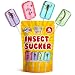 HotLix Insect Lollipops (4-Pack) | Includes Scorpion, Worm, Ants, Cricket | Bug Candy Suckers Individually Wrapped | Bug Lollipops with Real Edible Insects | Weird Candy Pack