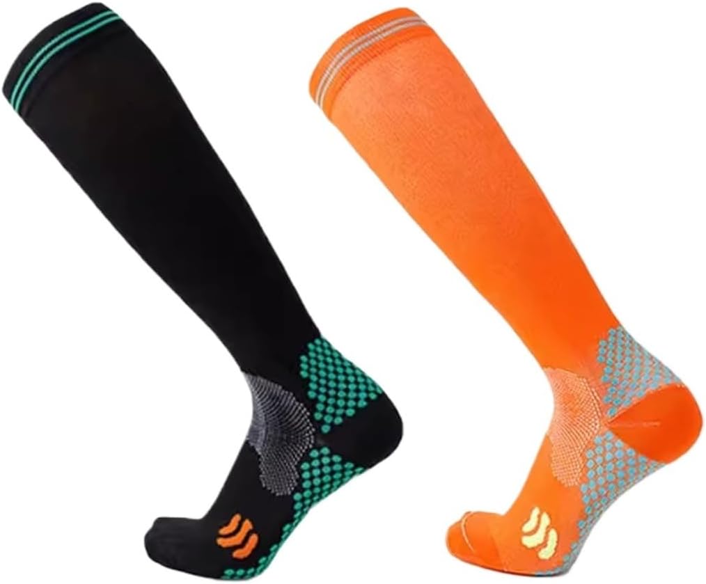 Men's Women's Fitness Compression Socks Calf Non-slip Sports Long Tube Skipping Rope Running Pressure Socks