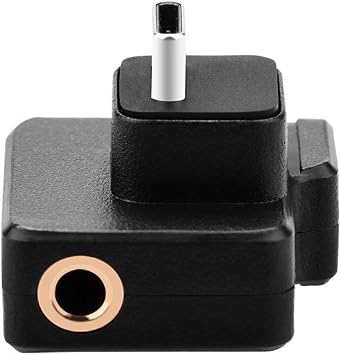 Osmo Action Mic Adapter Dual 3.5mm USB-C Audio Microphone Adapter for DJI Osmo Action