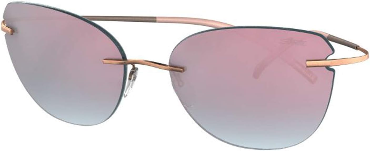 Silhouette Eyeglasses Titan Minimal ART The Icon 8156 (Mint-rose gradient, one color)