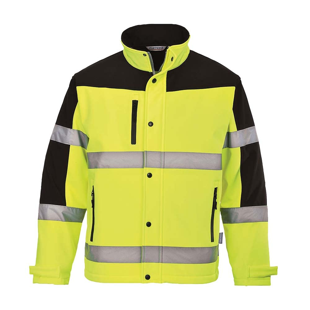 Portwest S429YERXXL Giaccone Softshell Bicolore/3 Strati, Giallo, Xxl - 4