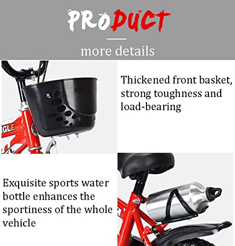 Image of SYGA Bicycles for Kids 2-5 Years Old 12-inch Children's Basket Bicycle Magnesium Alloy (RED)