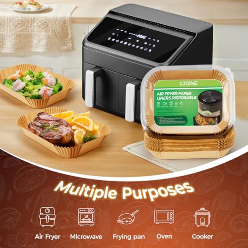 Image of Ctizne 420PCS Air Fryer Liners Disposable 8.0 inch x 5.5 inch for Ninja Dual Zone