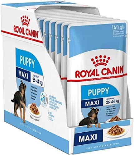 Royal Canin Maxi Puppy in Gravy Wet Dog Food (40 x 140g Pouches)