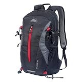 Cox Swain Rucksack Drop - Leichter Tages und Tourenrucksack + 27 Liter + Wanderstock Halterung, Colour: Black