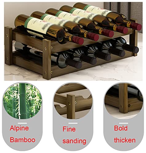 Soporte para vino de madera capacidad 15 botellas miniatura 3