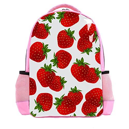 Sac à dos enfants fraise idéal pour l'école et les sorties