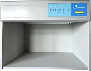 HFBTE 5 Light Source Color Assessment Cabinet Color Light Box D65 TL84 CWF F UV with 110V/220V Voltage for Photographic,Textile,Dyeing,Packaging,Printing,Etc