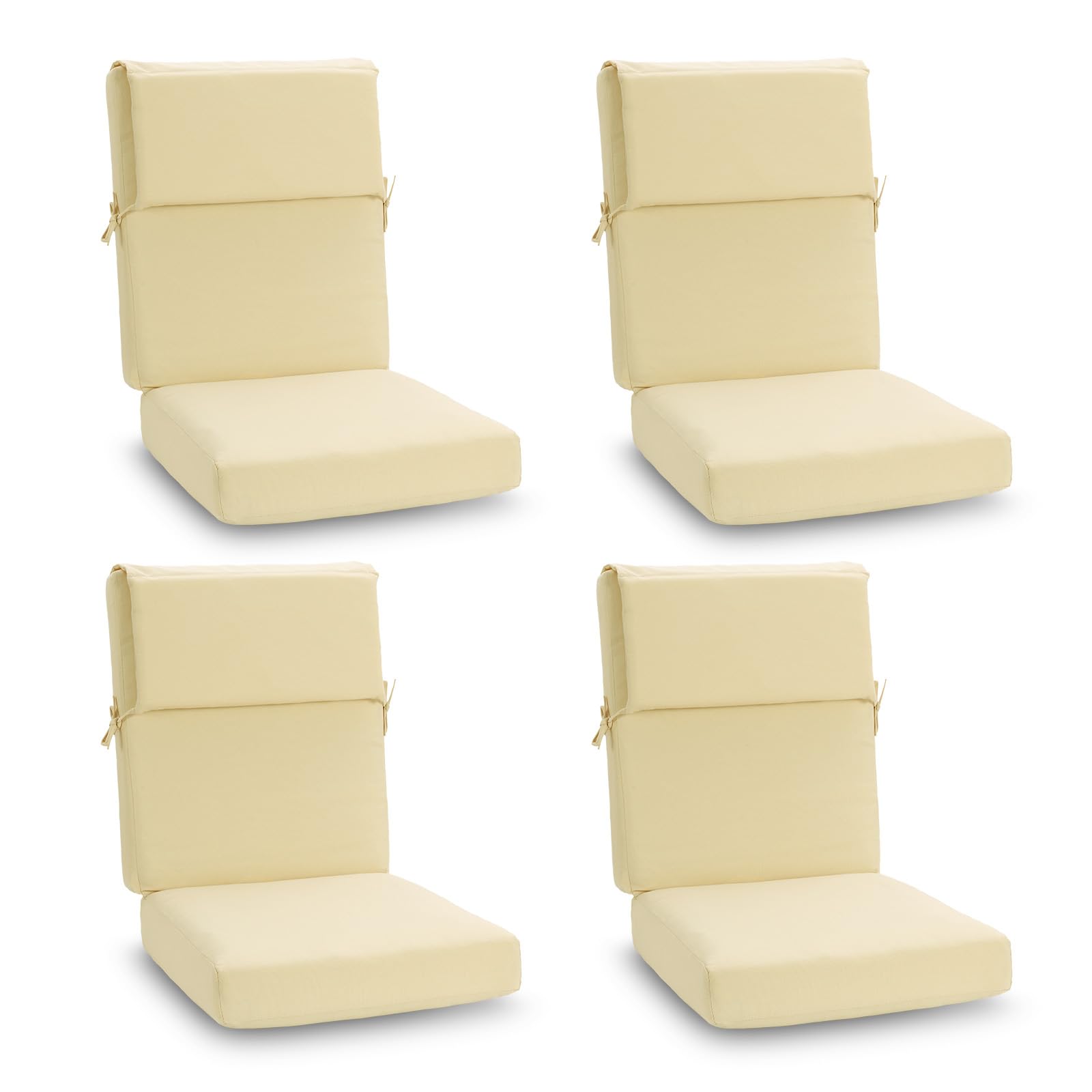 BPS Outdoor Rocking Chair Cushion Set of 4 Beige