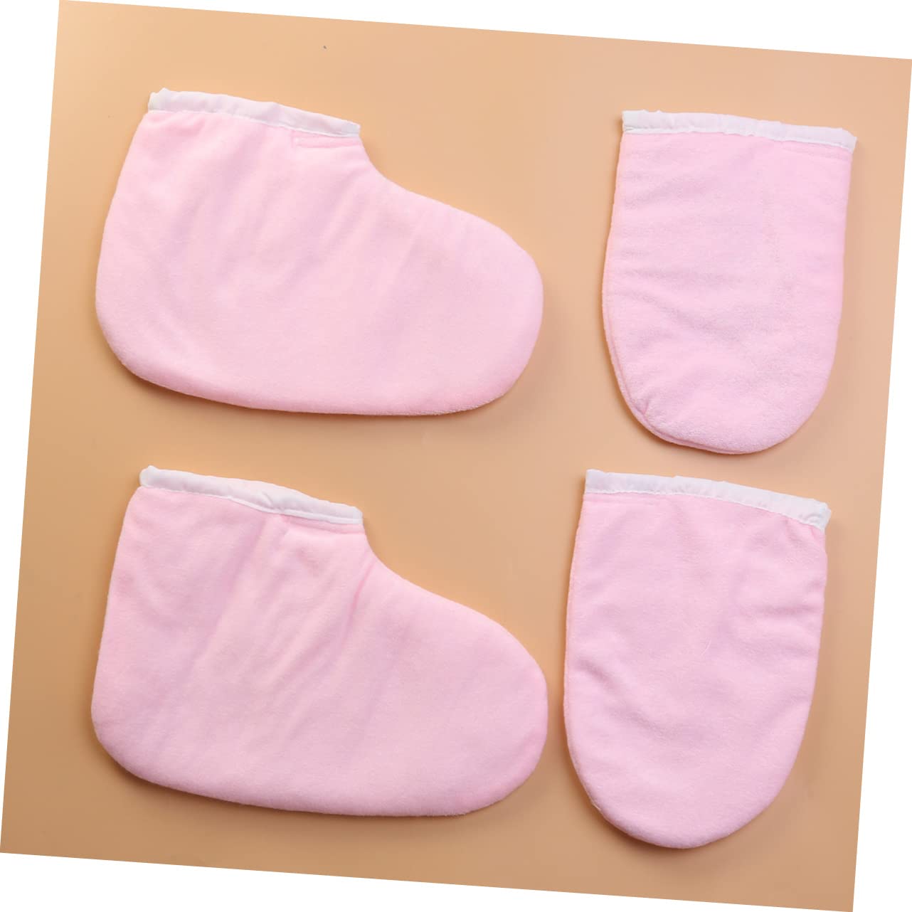 Healvian 2 Pares Guantes De Tratamiento De Manos Guantes De Baño De Parafina Mitones Calentadores De Cera De Parafina Juguete Caleidoscopio Guantes Para Manos Secas Rosa Tómate Un Baño