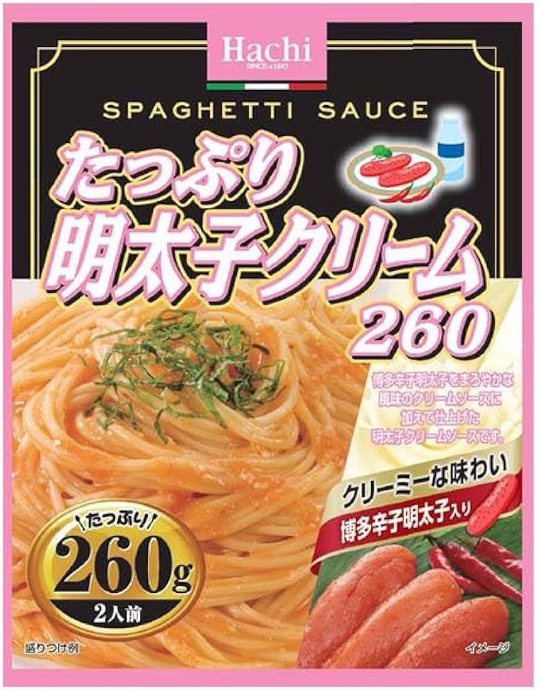 Amazon | ハチ食品 たっぷり・明太子クリーム 260g | ダイソー