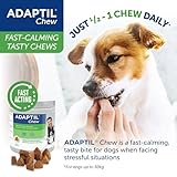ADAPTIL Chew Anti-Stress-Leckerlis für Hunde, natürlich, köstlich, gegen Angst, 30 Stück