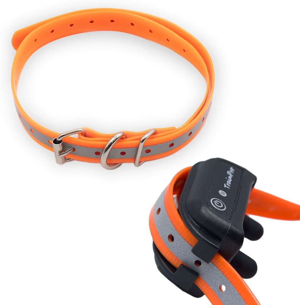 Universal 27 ½” X ¾” Replacement Band Strap for Dog Training Collar - Adjustable Waterproof TPU for Remote E-Collar, Static/Vibration Shock Trainer