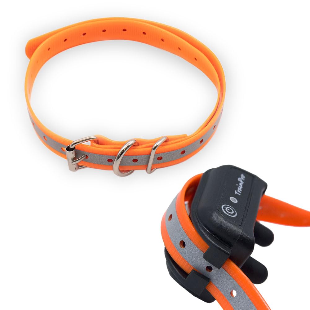 TrainPro Universal 27 ½” X ¾” Replacement Band Strap for Dog Training Collar - Adjustable Waterproof TPU for Remote E-Collar, Static/Vibration Shock