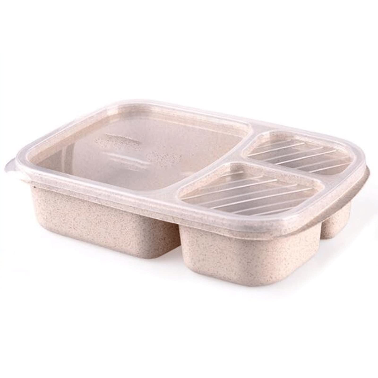 Bento Boxes Lunch Box Lunch Box 4 scatole Contenitore for Alimenti microonde Ufficio Lavoratore Scatola for Alimenti Scatola for Frutta ，La Scatola del pasto(Flesh Color)