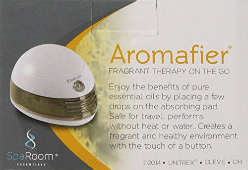 Sparoom Aromafier Portable Fragrance Essential Oil Diffuser, Battery And Usb Computer Powered Aromatherapy, White #TOP2