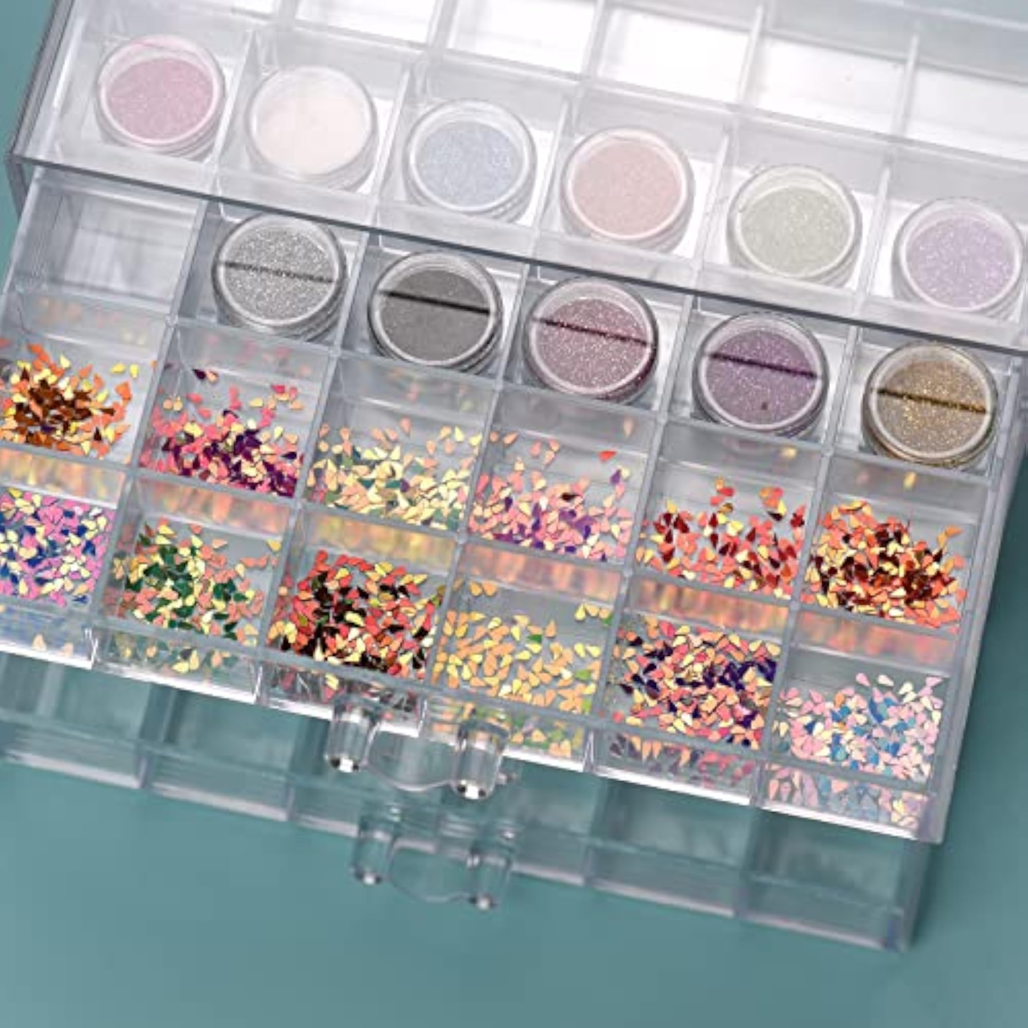 5 Layers Transparent Acrylic Storage Drawer for Nail Polish Art