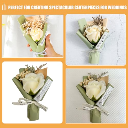 Mini Ramo de Flores Secas para Decoración DIY miniatura 6