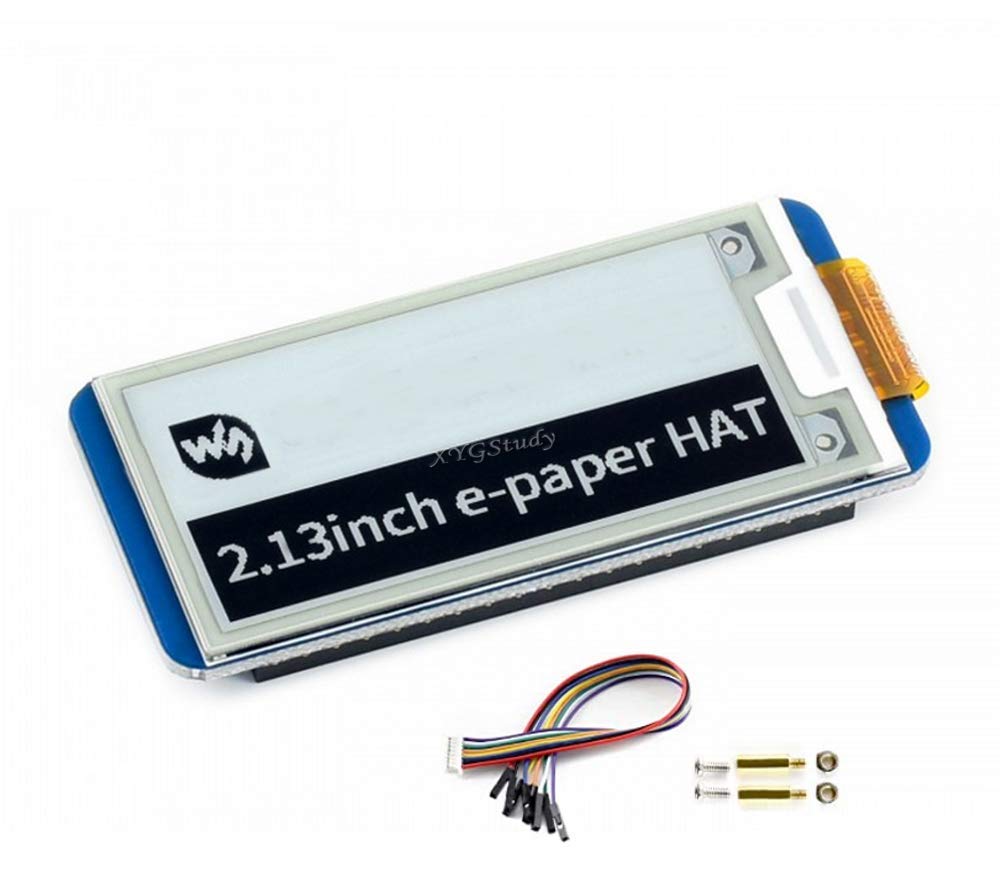 XYG-Raspberry Pi 2.13 inch E-Ink display e-Paper HAT resolution 250x122 SPI interface for Raspberry 3 2 Zero W @XYGStudy