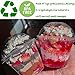 Alaeseje 50 Pack 8oz Disposable Clear Plastic Cups with Dome Lids(Hole in the Lid),PET Dessert Cups,Disposable Snack Bowls for Ice Cream,Cake,Fruit,Parfait, Pudding and Jello Shot