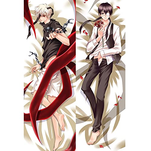 Anime Tokyo Ghoul Dakimakura Kaneki Ken Hug Body Throw Cushion Pillow Cover Otaku Cosplay DIY Custom